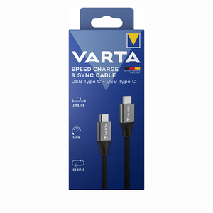 VARTA USB TYPE C TO TYPE C SPEED CHARGE & SYNC CABLE