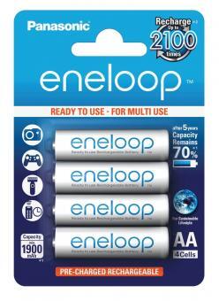 PANASONIC ENELOOP, AA (MIGNON) 1900 MAH,  4 STCK. + AKKUBOX