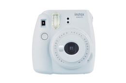 FUJIFILM INSTAX MINI 9 SMOKY WHITE INKL. FILM, FOTOLEINE, KAMERAGURT, FOTORAHMEN