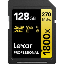 LEXAR 1800X SDXC 128GB V60 270/180 MB/S
