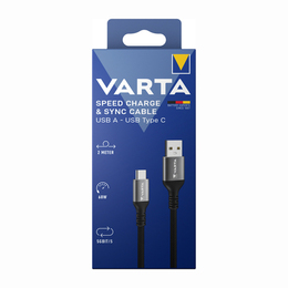 VARTA USB TYPE A TO TYPE C SPEED CHARGE & SYNC CABLE