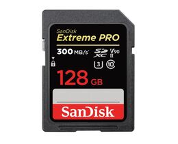 SANDISK 128 GB SDXC EXTREMEPRO 300MB/S UHS-II U3 CLASS10