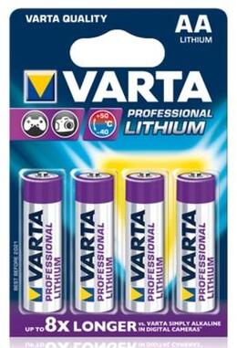 VARTA PROFESSIONAL LITHIUM  4 X AA