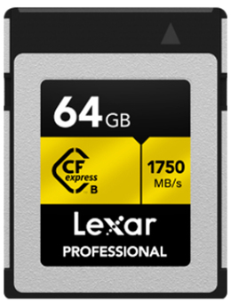 LEXAR CFEXPRESS LCFX10-CRB 64 GB TYPE B PROFESSIONAL SPEICHERKARTE