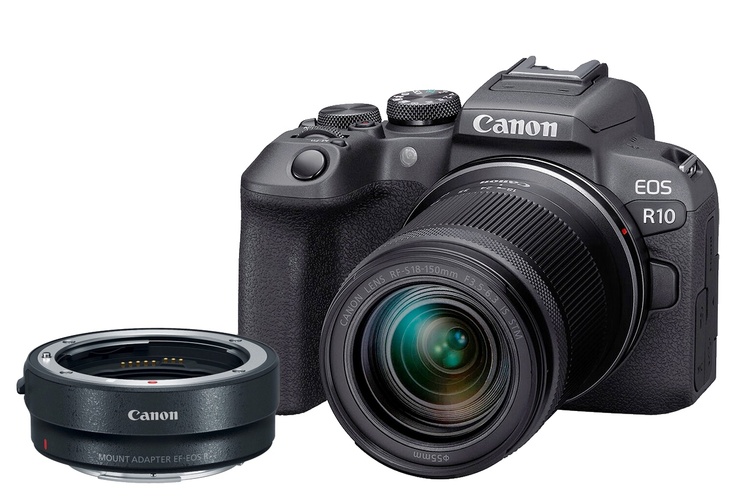 CANON EOS R10 BODY+RF-S 3.5-6.3/18-150MM IS STM + EF EOS R ADAPTER