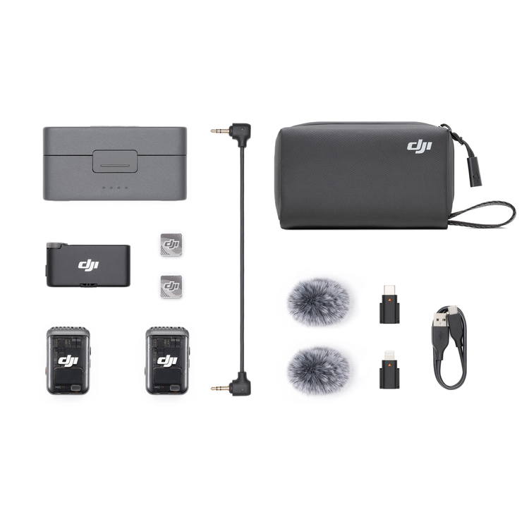 DJI MIC 2 (2 TX + 1 RX + CHARGING CASE)