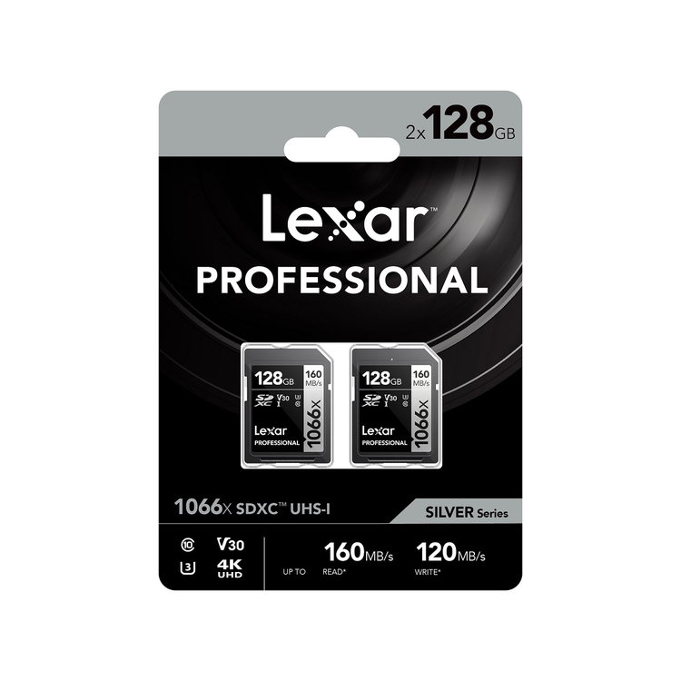 LEXAR 1066X SDXC 128 GB DP, V30 PROFESSIONAL SPEICHERKARTE