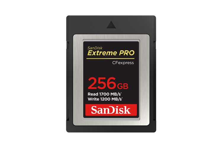 SANDISK EXTREME PRO CFEXPRESS CARD 256GB TYPE B, 1700/1200 MB/S