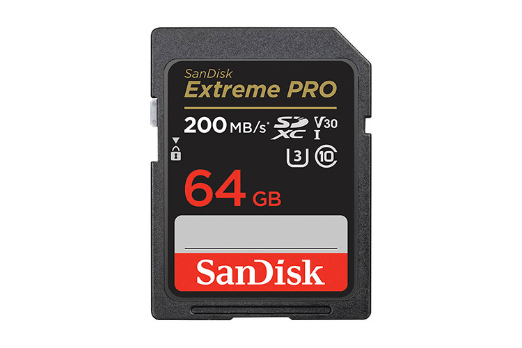 SANDISK 64 GB SDXC EXTREMEPRO 200MB/S V30 UHS-I U3, CLASS 10