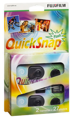 Fujifilm QuickSnap 400 27 Flash 2er Pack Einwegkamera
