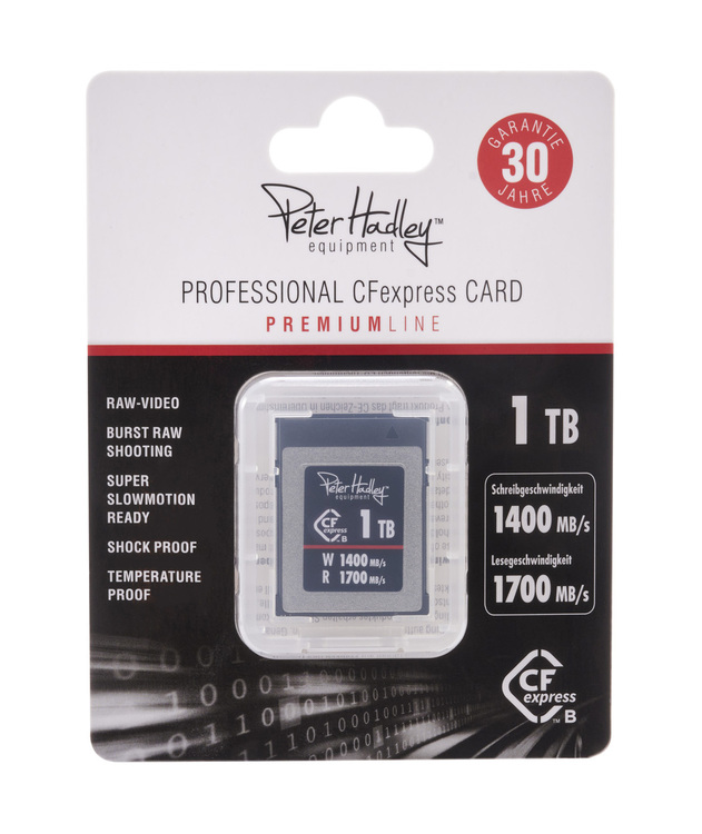 PETER HADLEY CFEXPRESS PROF. 1TB 1700/1400 MB/S, TYP-B