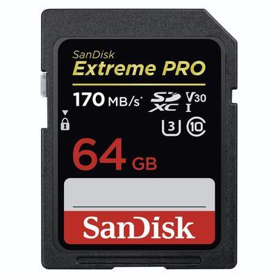SANDISK EXTREME PRO 64GB SDXC UHS-I BIS ZU 170MB/S
