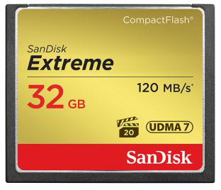 SANDISK EXTREME CF 32 GB 120 MB EDITION