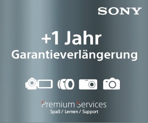 SONY +1 JAHR GARANTIEVERLÄNGERUNG FüR SONY BODYS, CAMCORDER, KAMERAS UND OBJEKTIVE