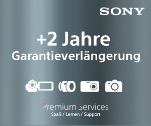 SONY +2 JAHR GARANTIEVERLÄNGERUNG FüR SONY BODYS, CAMCORDER, KAMERAS UND OBJEKTIVE