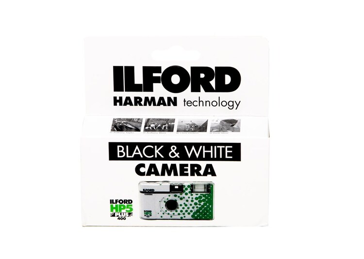 ILFORD HP5 EINWEGKAMERA MIT BLITZ 400 ASA / 27 AUFNAHMEN BLACK & WHITE
